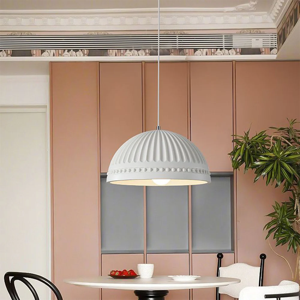 Cream Style Resin Creative Pendant Light - Image 4