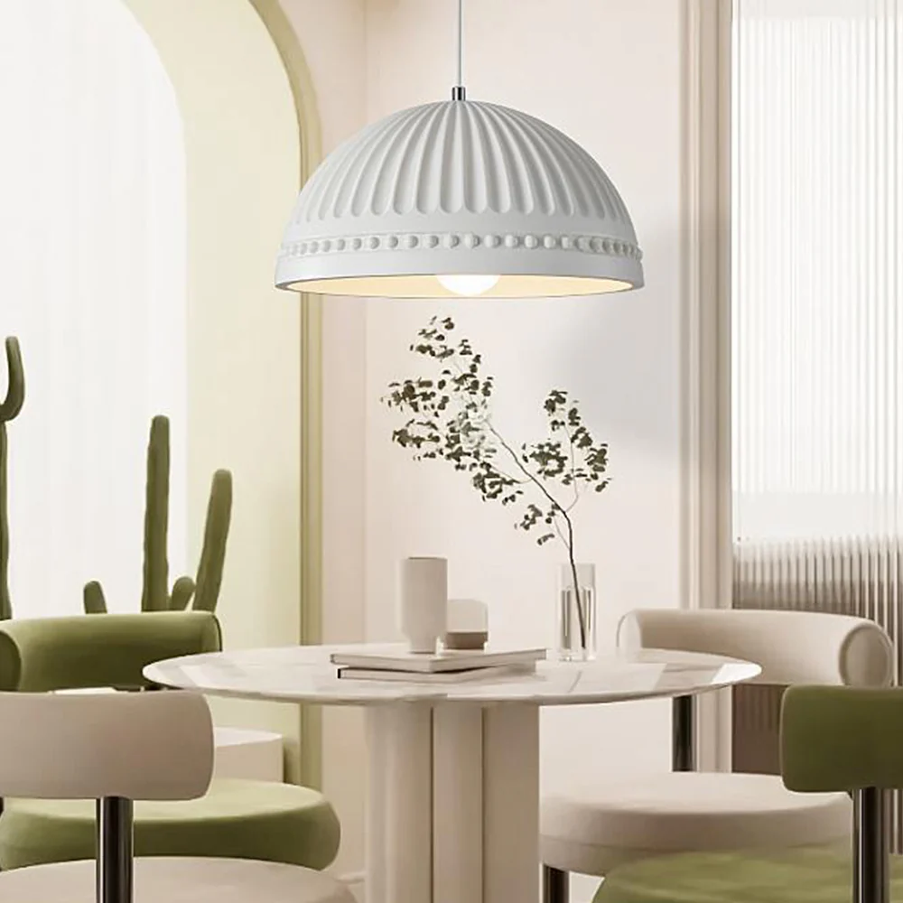 Cream Style Resin Creative Pendant Light - Image 7