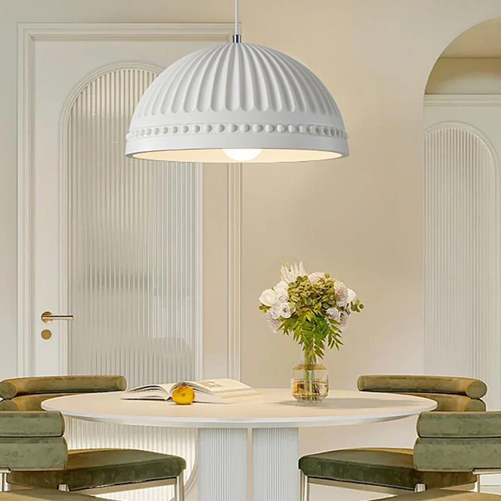 Cream Style Resin Creative Pendant Light - Image 8