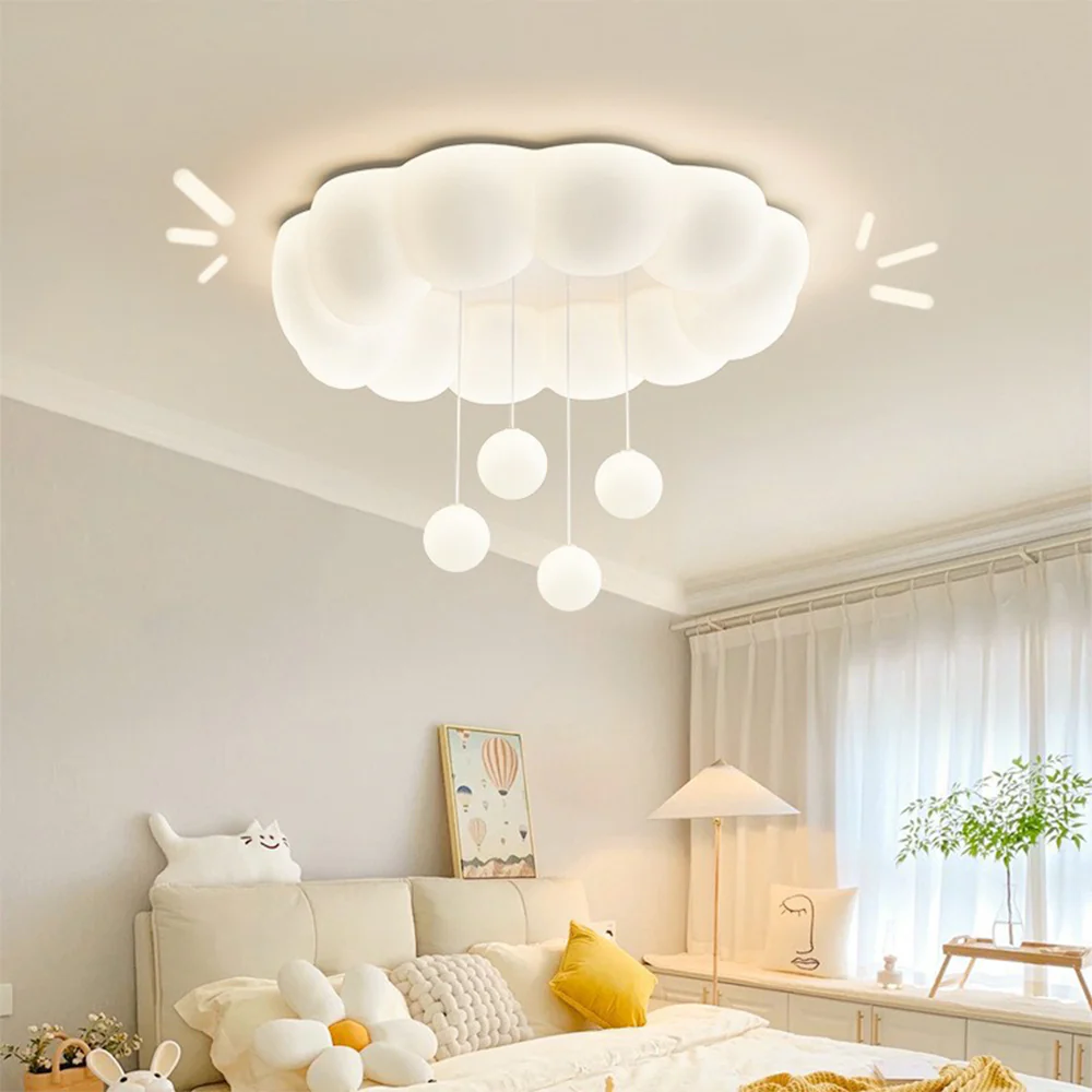Cream Warm Multi-shaped Ceiling Light For Kids Room - Image 12