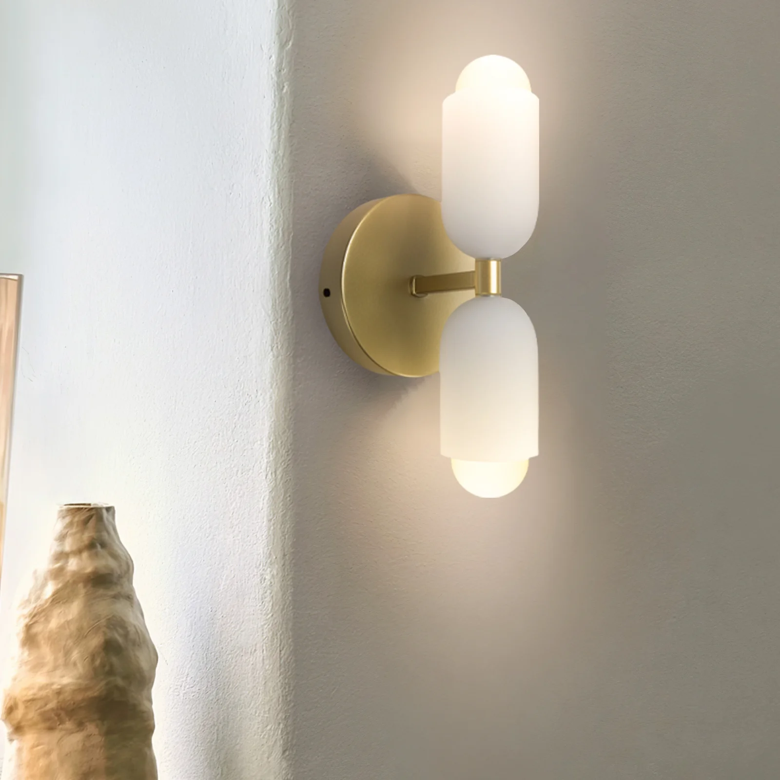 Modern Creamy Double Heads Wall Sconce - Image 17