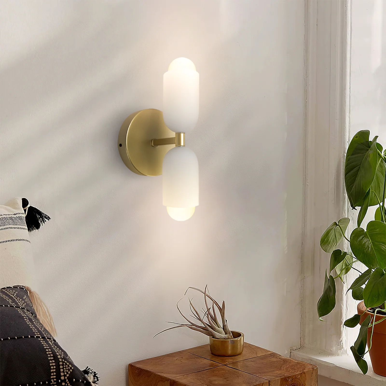 Modern Creamy Double Heads Wall Sconce - Image 15