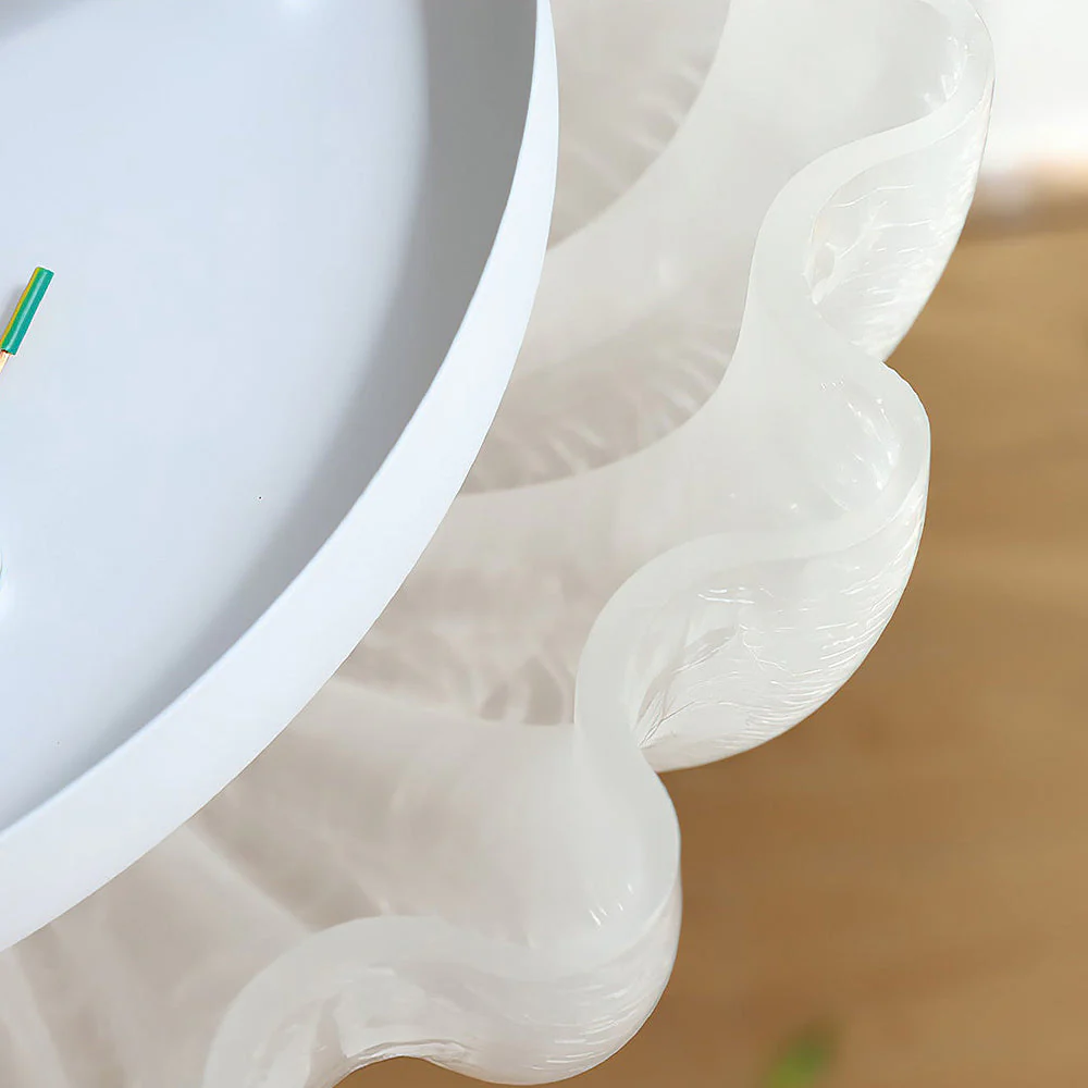 Creamy White Glass Ceiling Light - Image 10