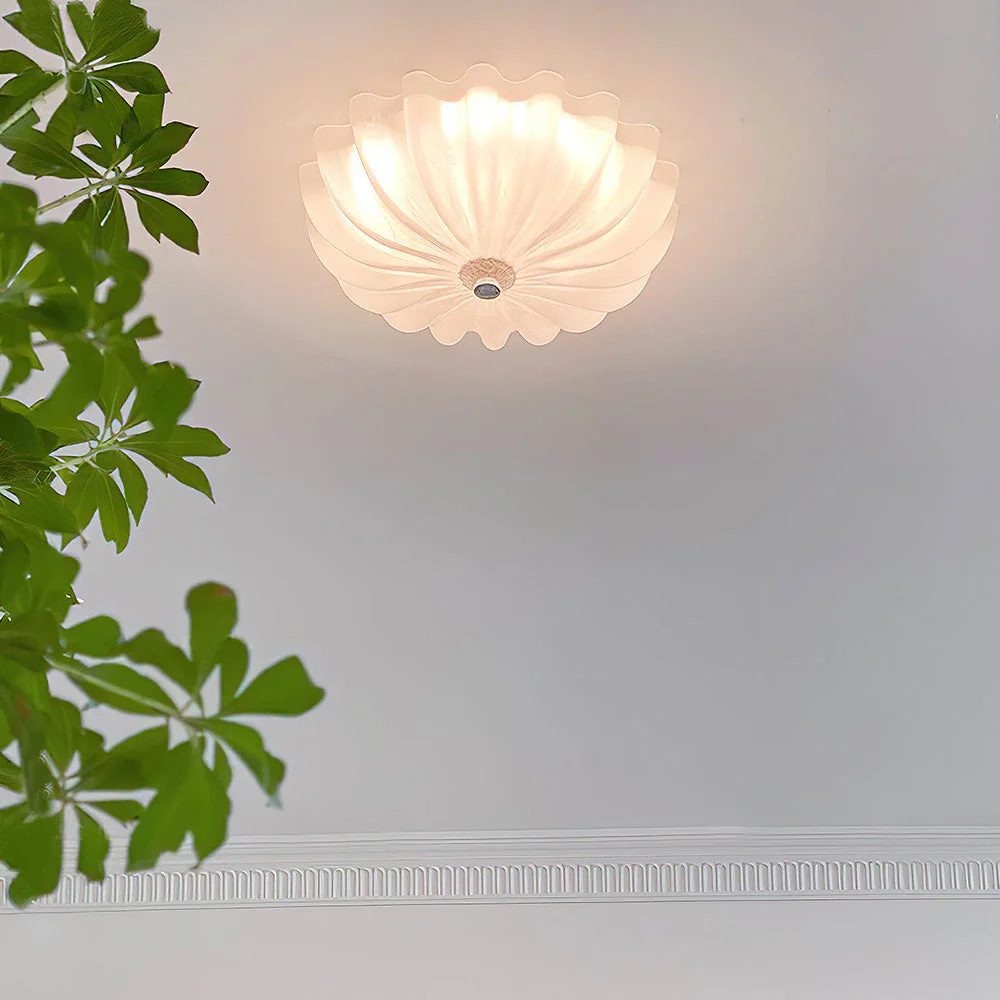 Creamy White Glass Ceiling Light - Image 2
