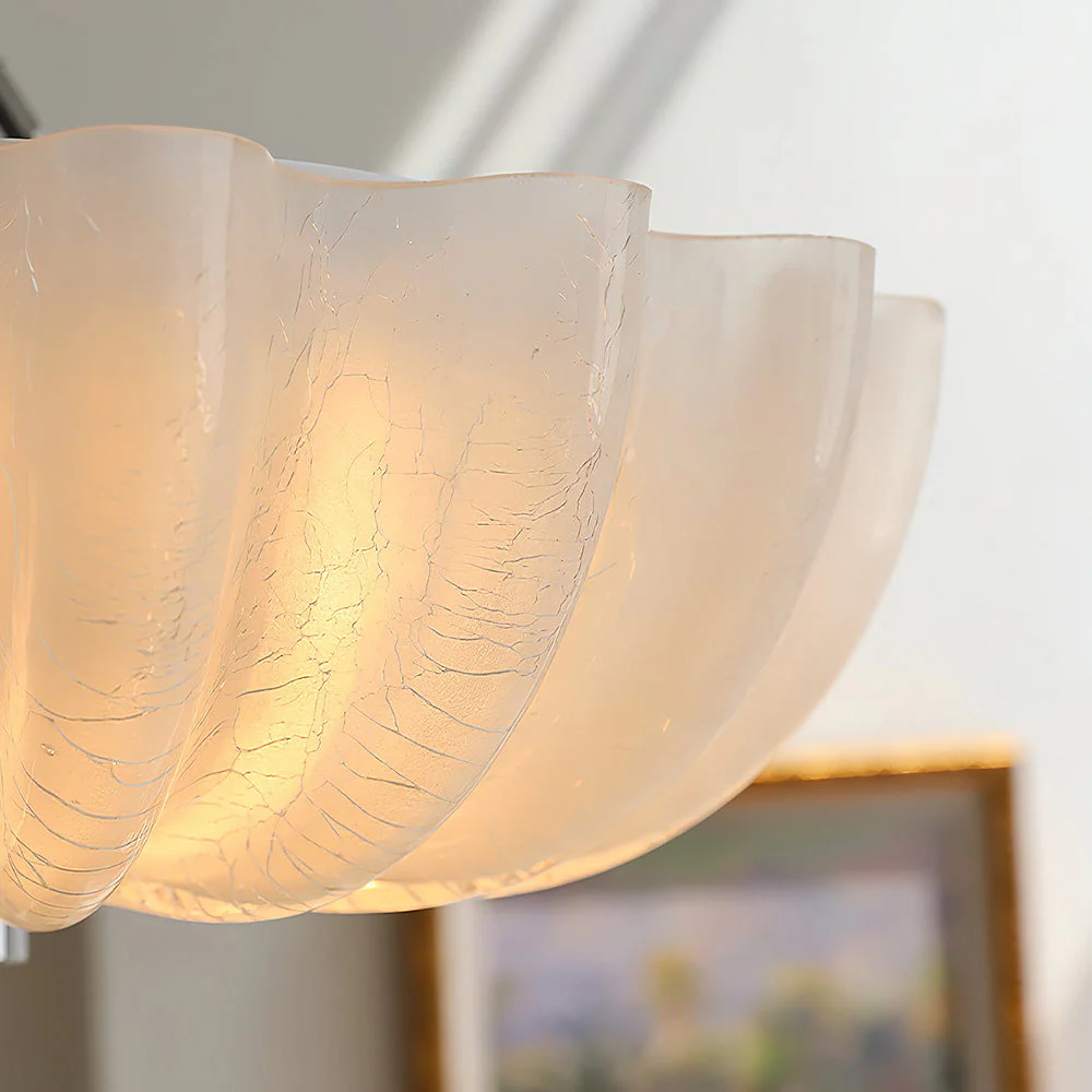 Creamy White Glass Ceiling Light - Image 8