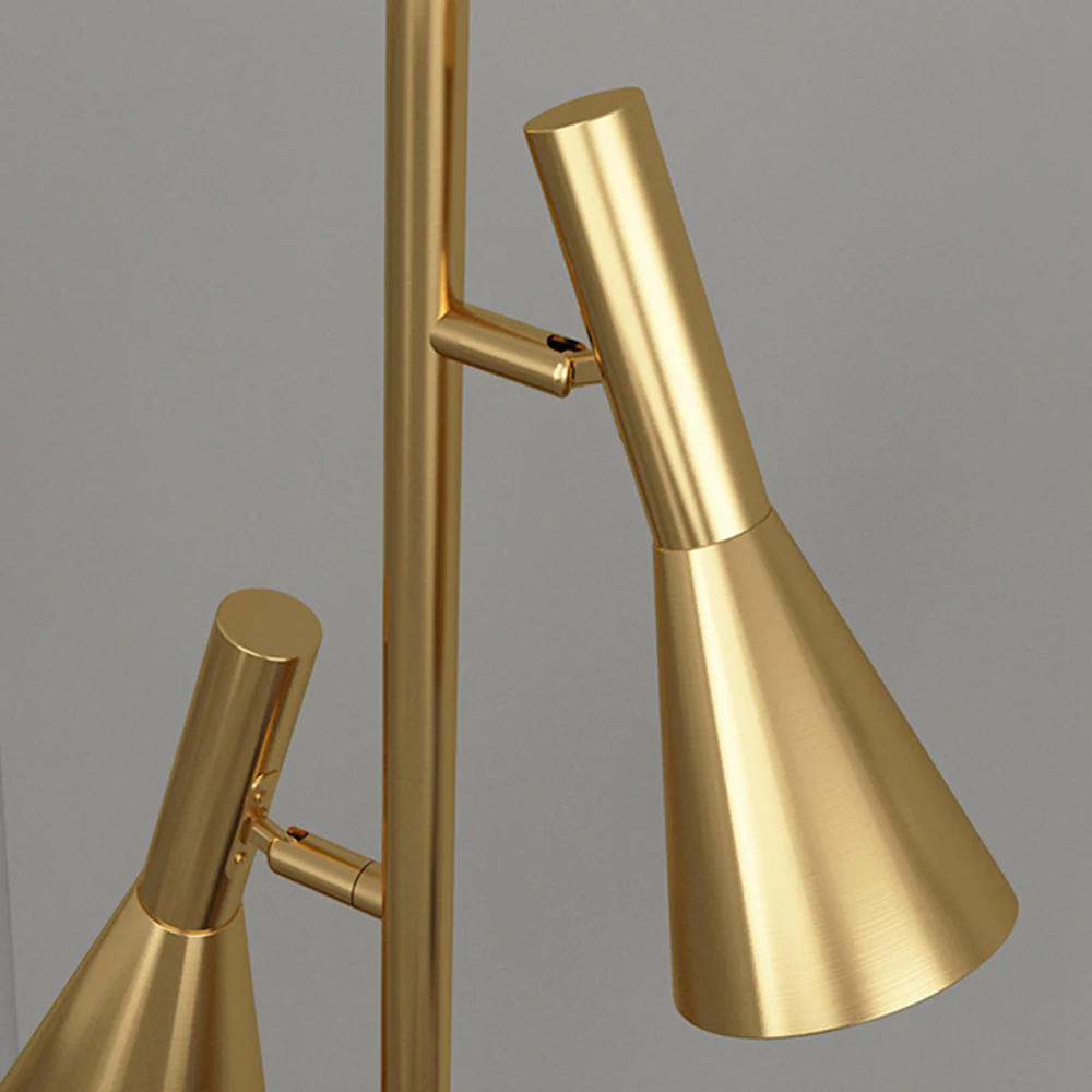 Creative Adjustable Two Heads Black Floor Lamp - Image 11