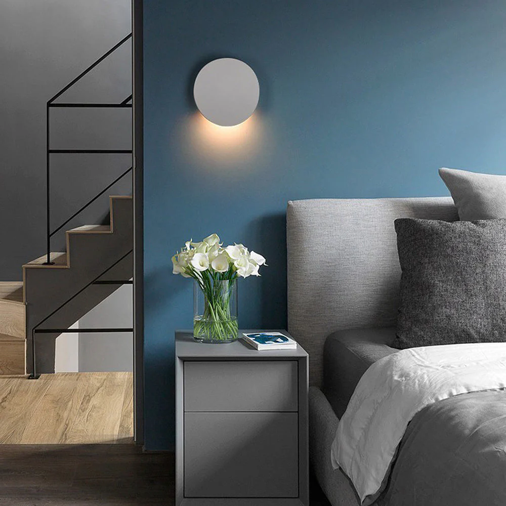 Creative Aluminum Disc LED Wall Lamp - Image 10