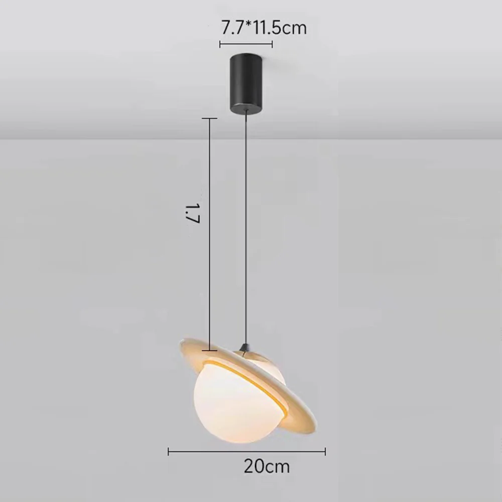 Creative Colorful Planet Glass Pendant Light - Image 10