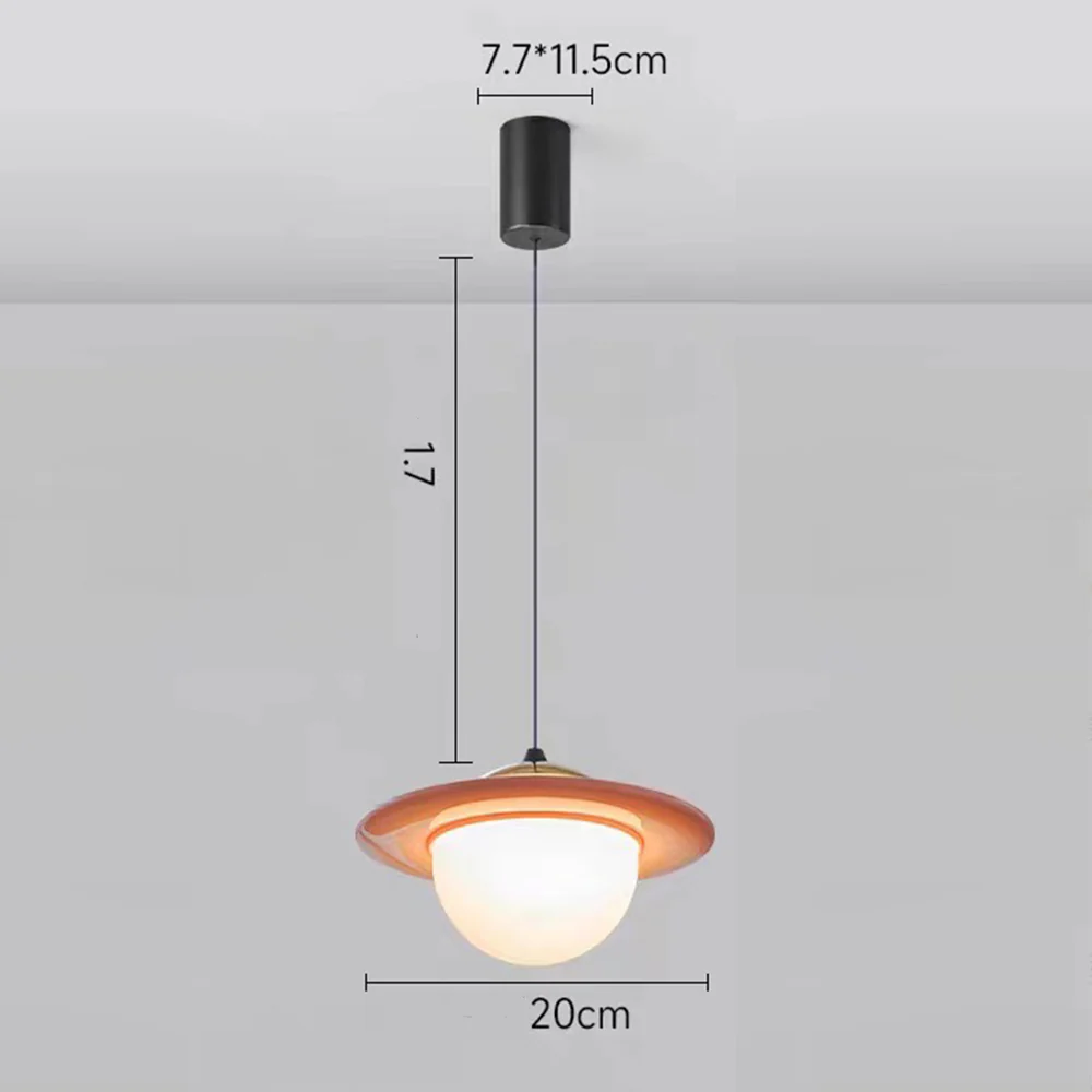 Creative Colorful Planet Glass Pendant Light - Image 11