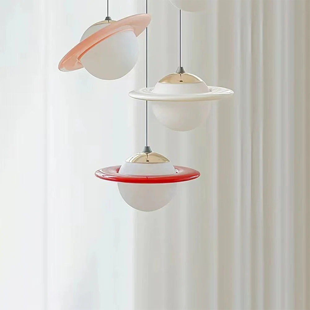 Creative Colorful Planet Glass Pendant Light - Image 2