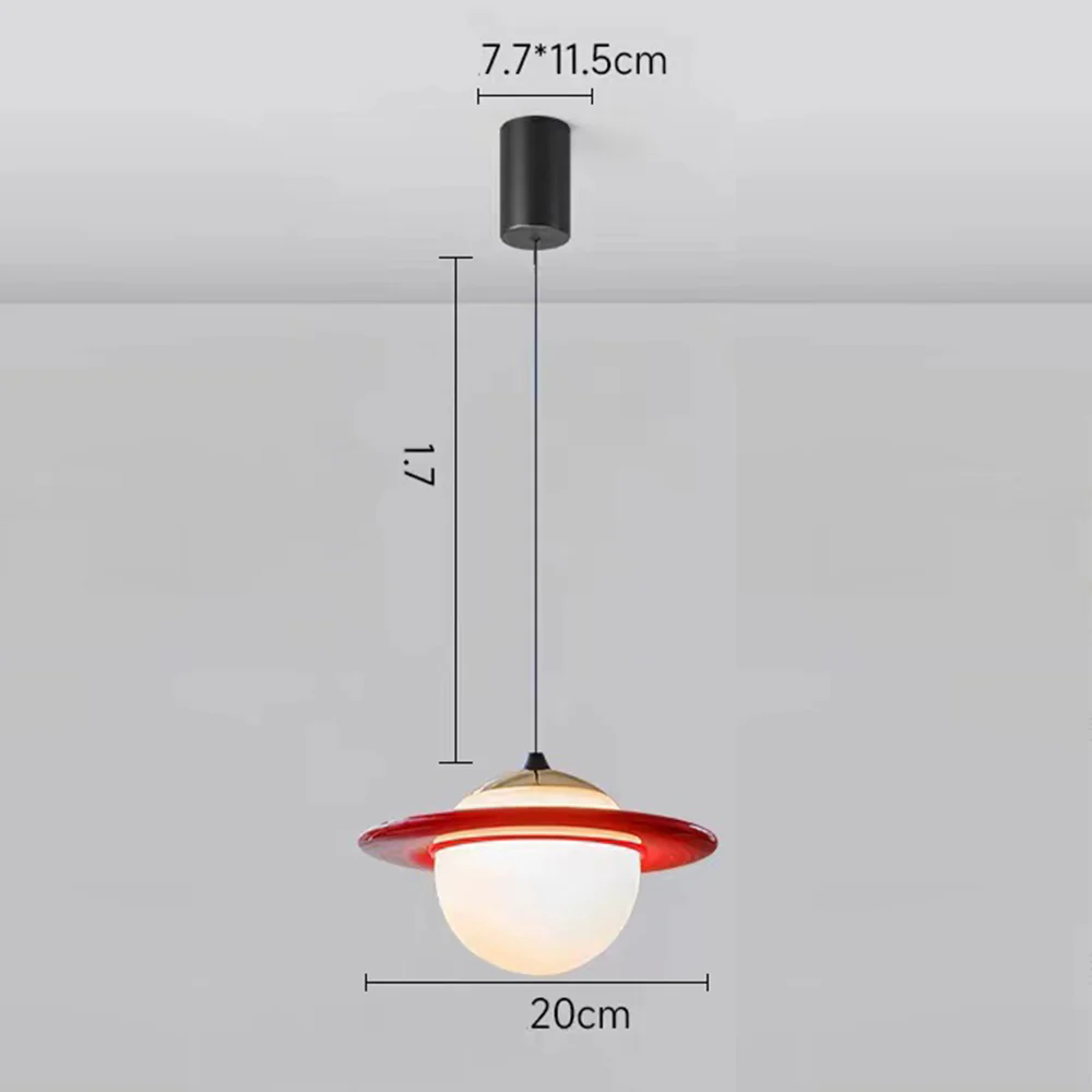 Creative Colorful Planet Glass Pendant Light - Image 8