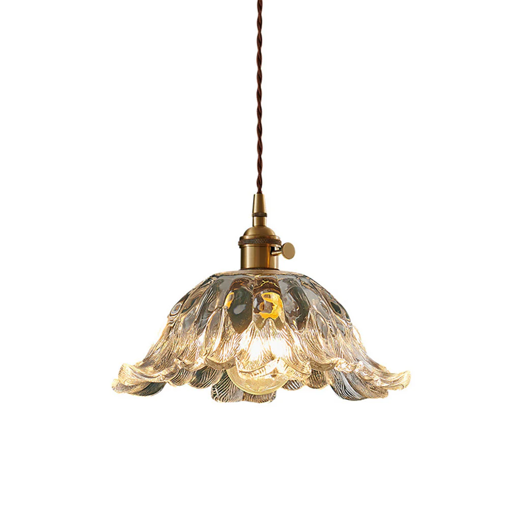 Creative Flower Clear Glass Pendant Light - Image 6