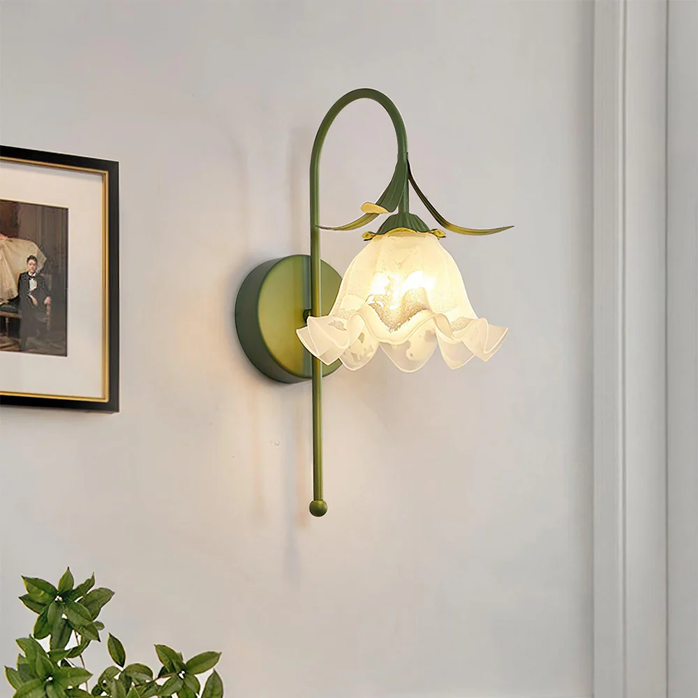 Creative Flower Glass Wall Light