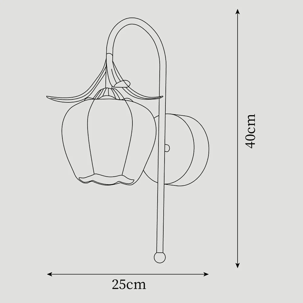 Creative Flower Glass Wall Light - Image 15