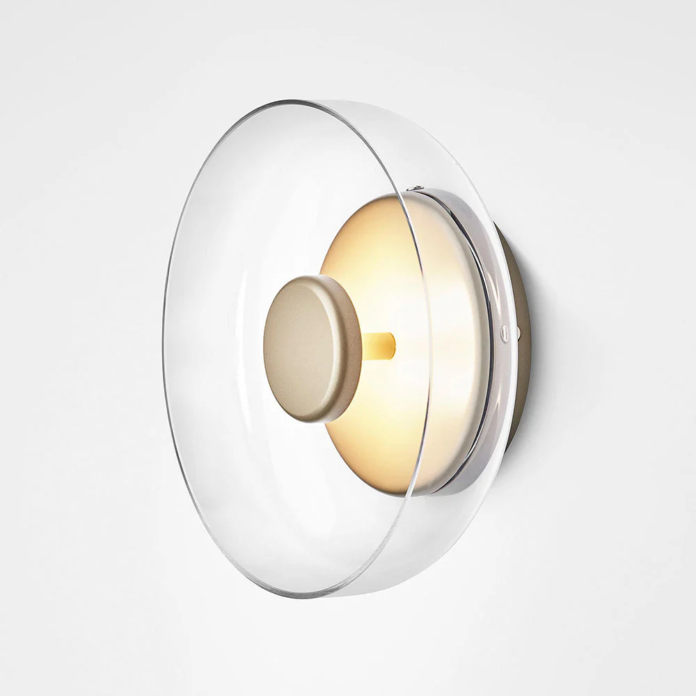 Glass Bowl Bedroom Bedside Wall Light - Image 3