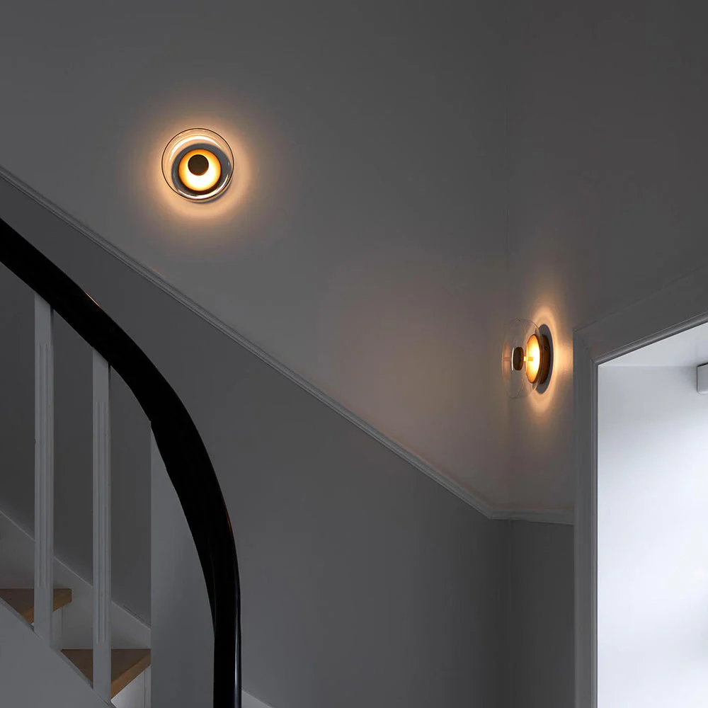 Glass Bowl Bedroom Bedside Wall Light - Image 5