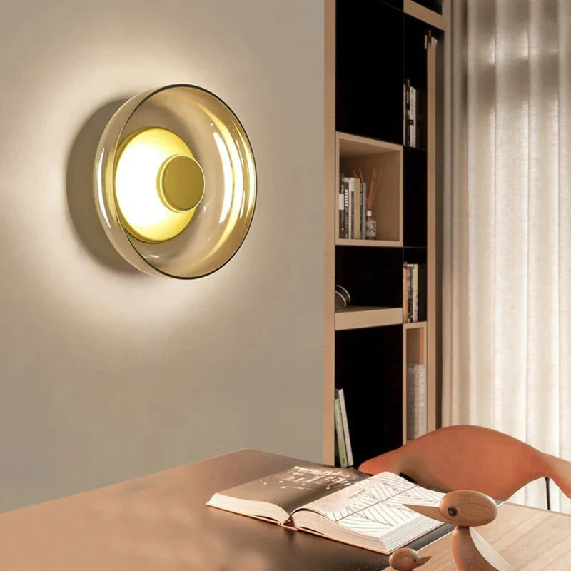 Glass Bowl Bedroom Bedside Wall Light - Image 9
