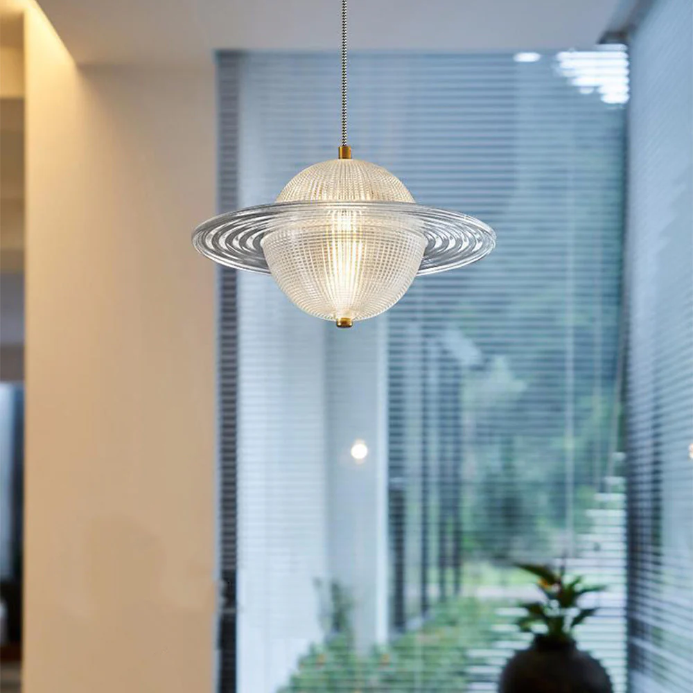 Creative Glass Planet Pendant Hanging Light - Image 2