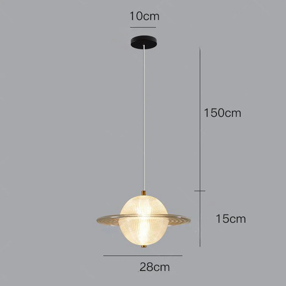 Creative Glass Planet Pendant Hanging Light - Image 6