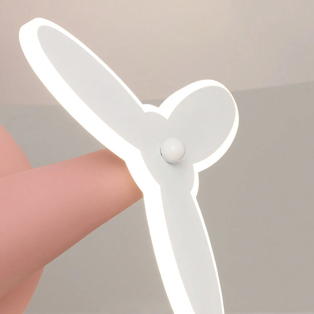 Creative Macaroon Color Ceiling Fans with LED Lights - Image 8