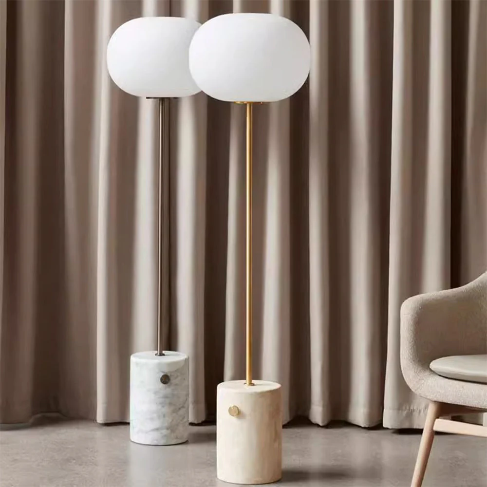 Creative Marble Globe Glass Floor Lamp - Image 4