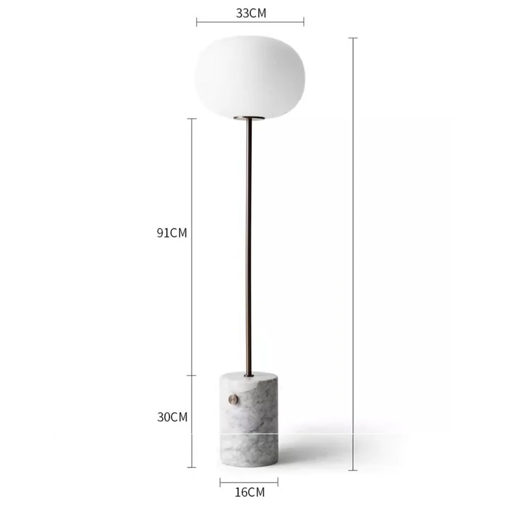 Creative Marble Globe Glass Floor Lamp - Image 9