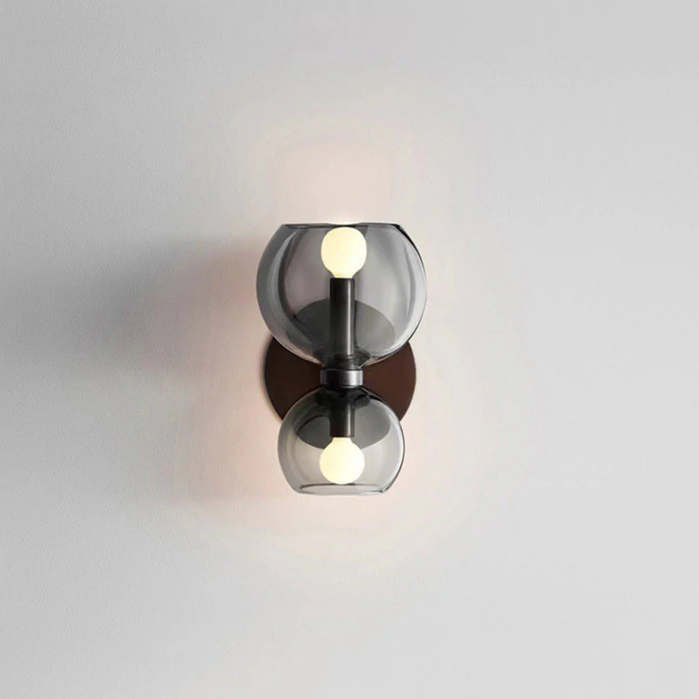 Creative Modern 2 Heads Glass Wall Lamp - Image 6