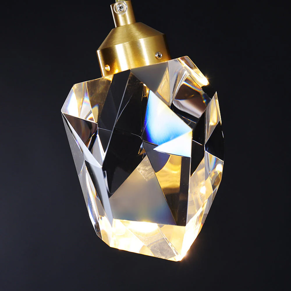 Creative Modern Crystal Gold Raindrop Chandelier - Image 11