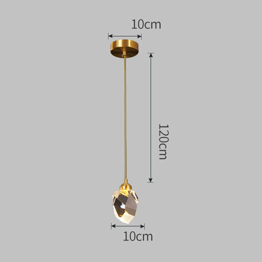 Creative Modern Crystal Gold Raindrop Chandelier - Image 13