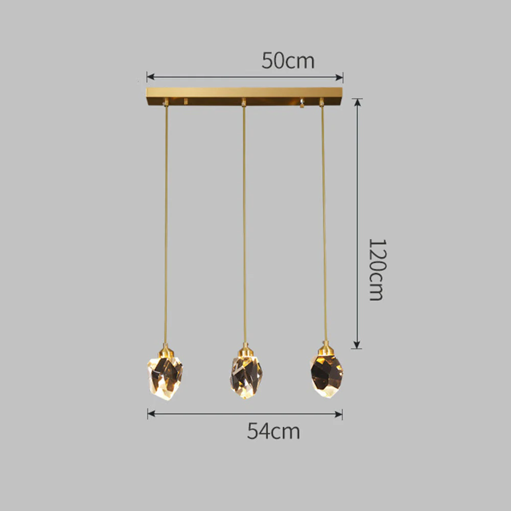 Creative Modern Crystal Gold Raindrop Chandelier - Image 15