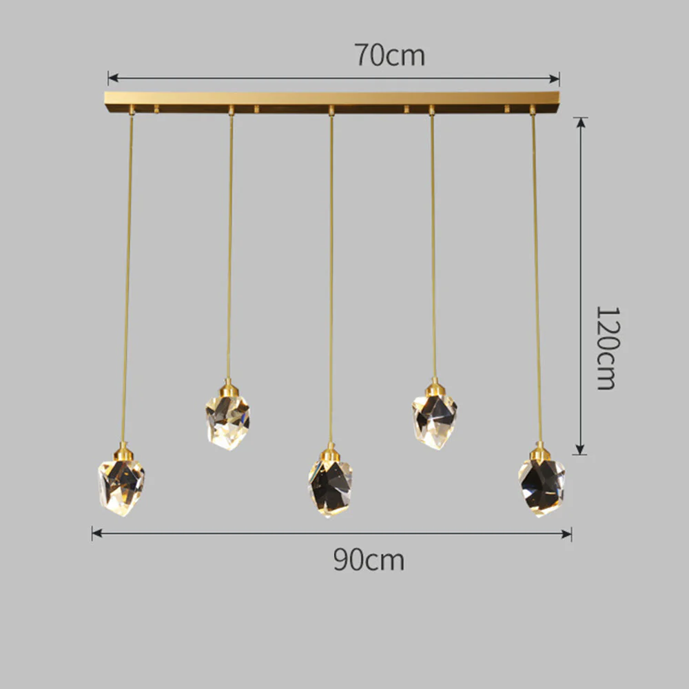 Creative Modern Crystal Gold Raindrop Chandelier - Image 17