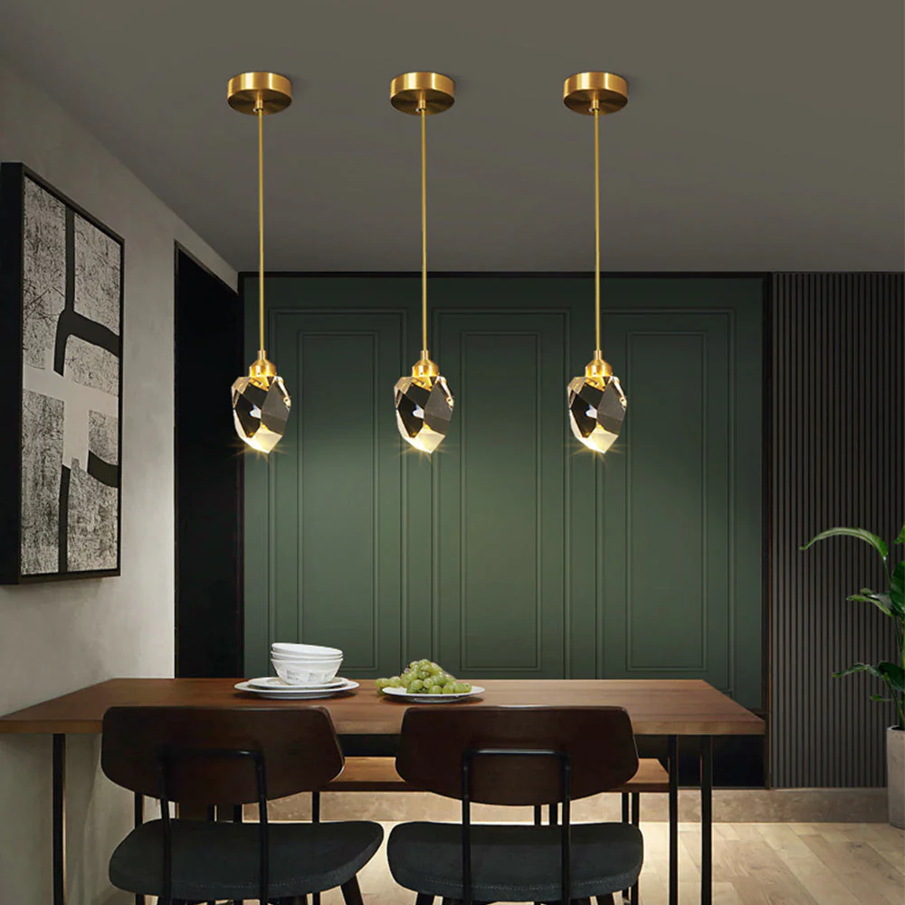 Creative Modern Crystal Gold Raindrop Chandelier - Image 3