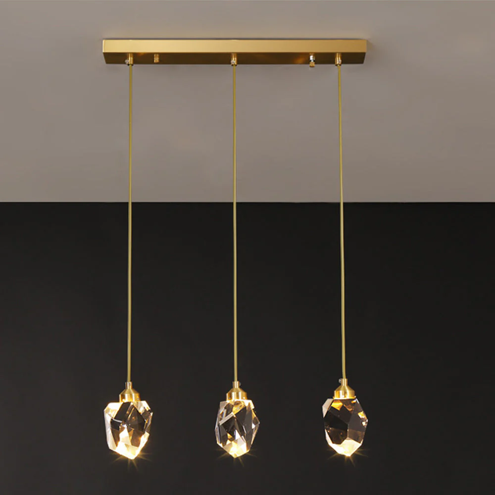 Creative Modern Crystal Gold Raindrop Chandelier - Image 6