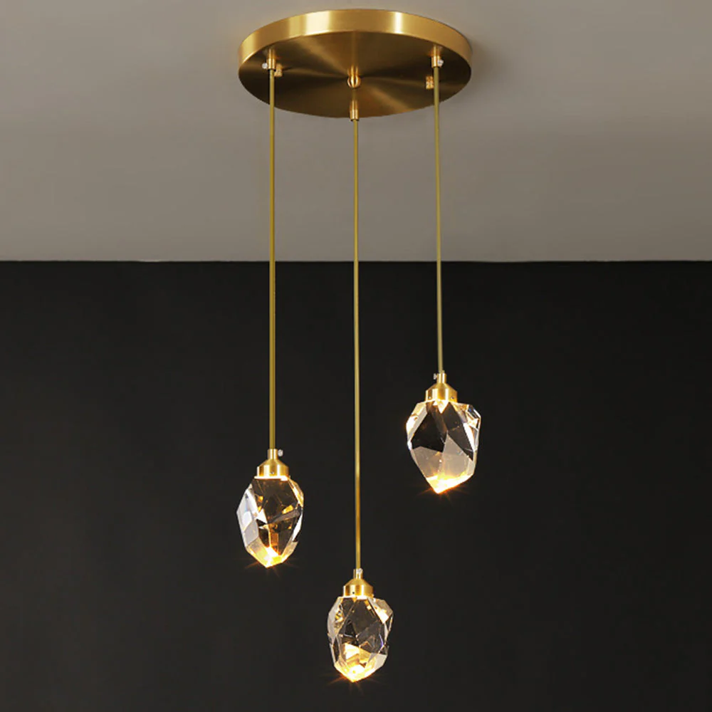 Creative Modern Crystal Gold Raindrop Chandelier - Image 7