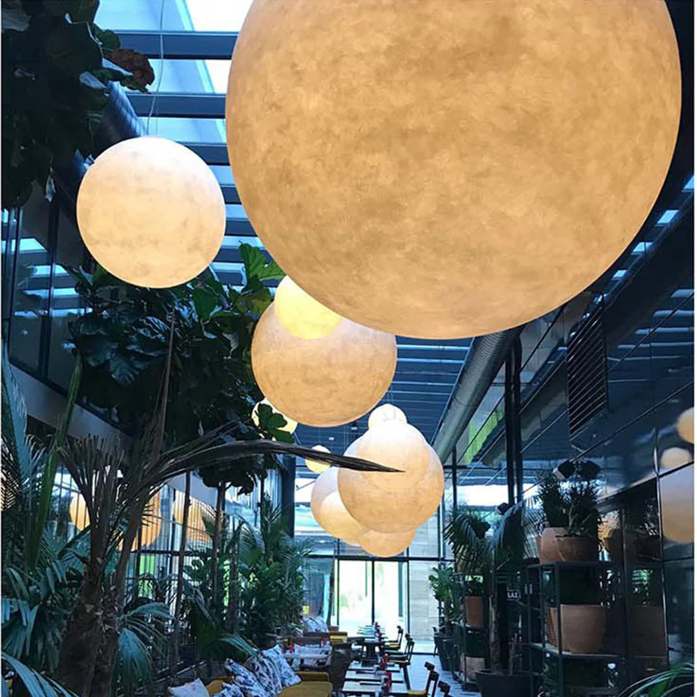 Creative Moon Pendant Light Ball Floor Lamp - Image 10