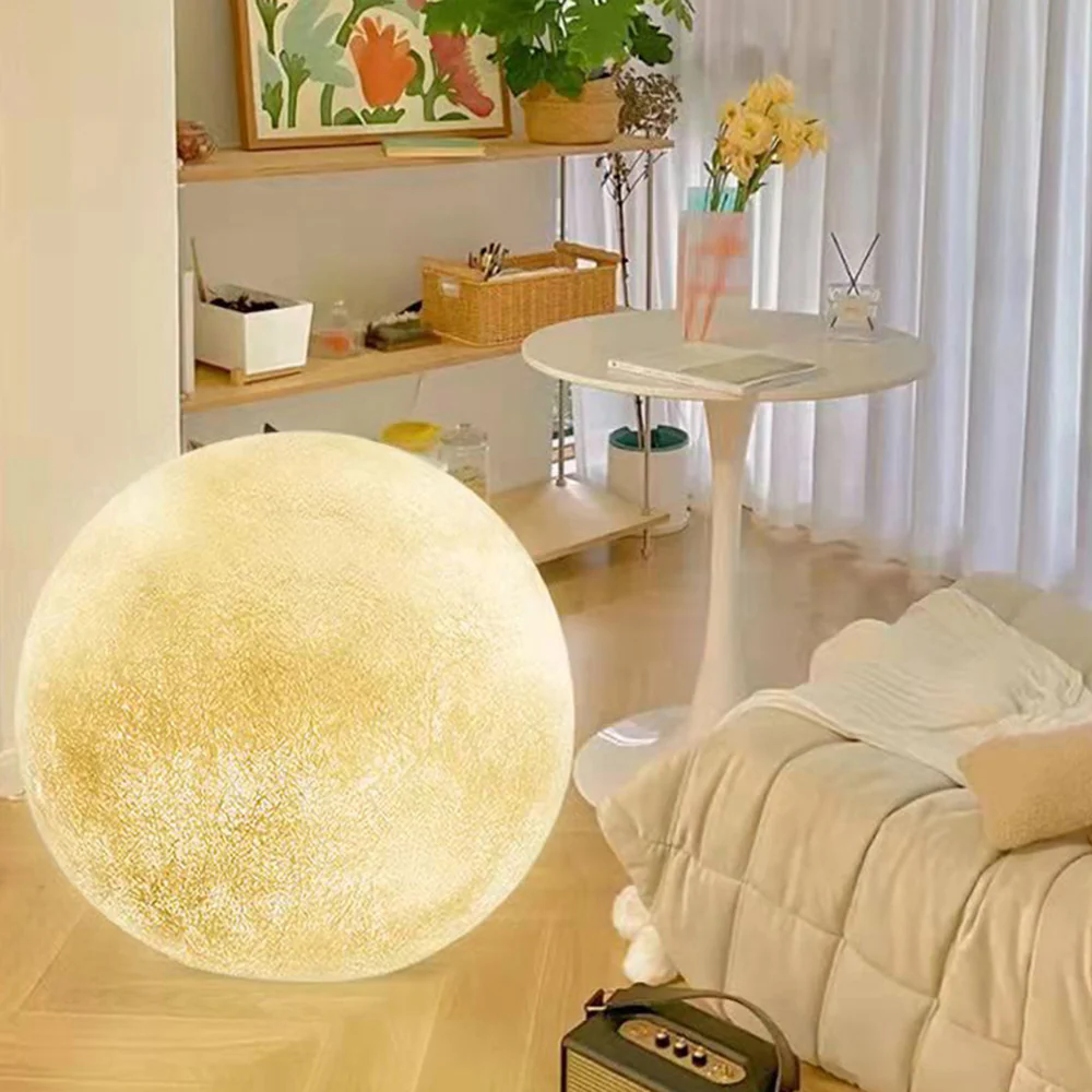 Creative Moon Pendant Light Ball Floor Lamp - Image 16