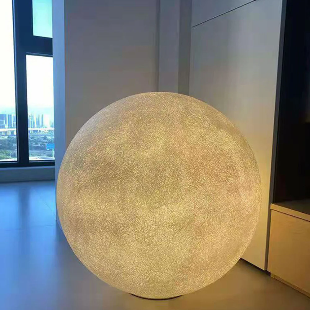 Creative Moon Pendant Light Ball Floor Lamp - Image 19