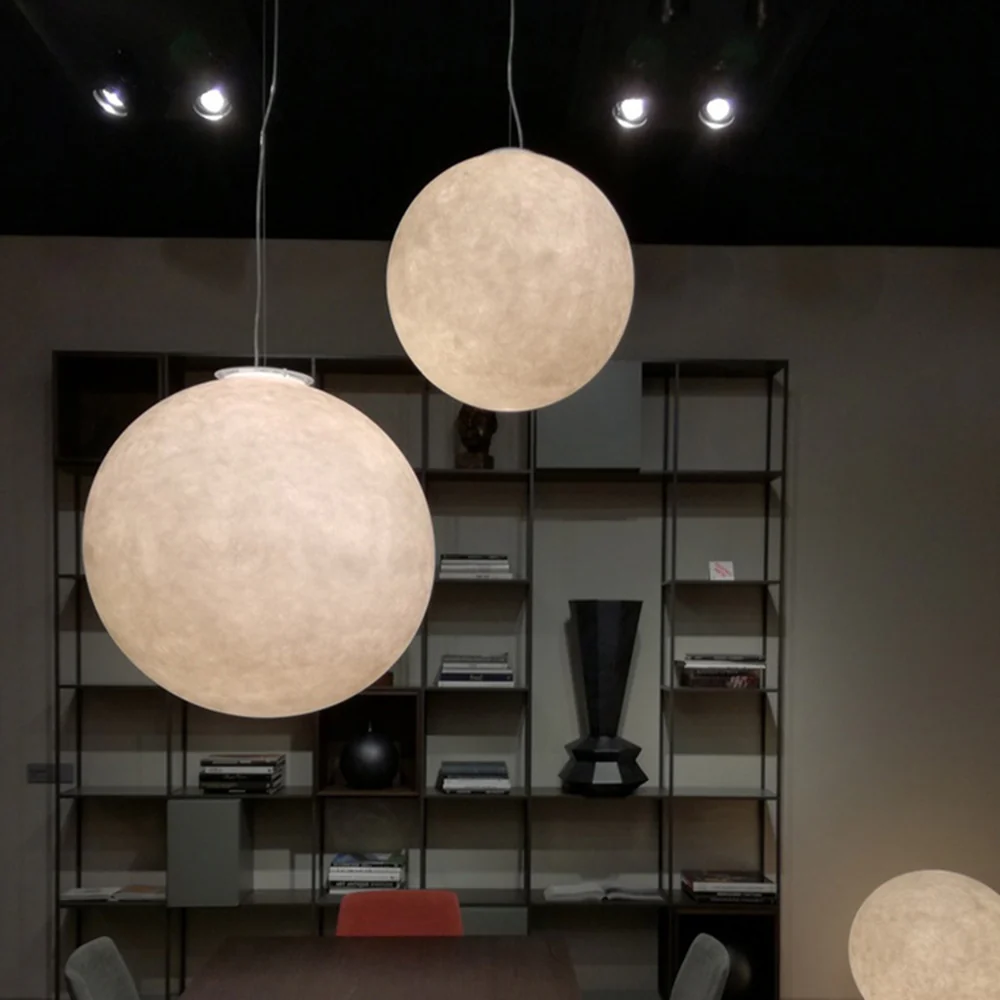 Creative Moon Pendant Light Ball Floor Lamp - Image 3