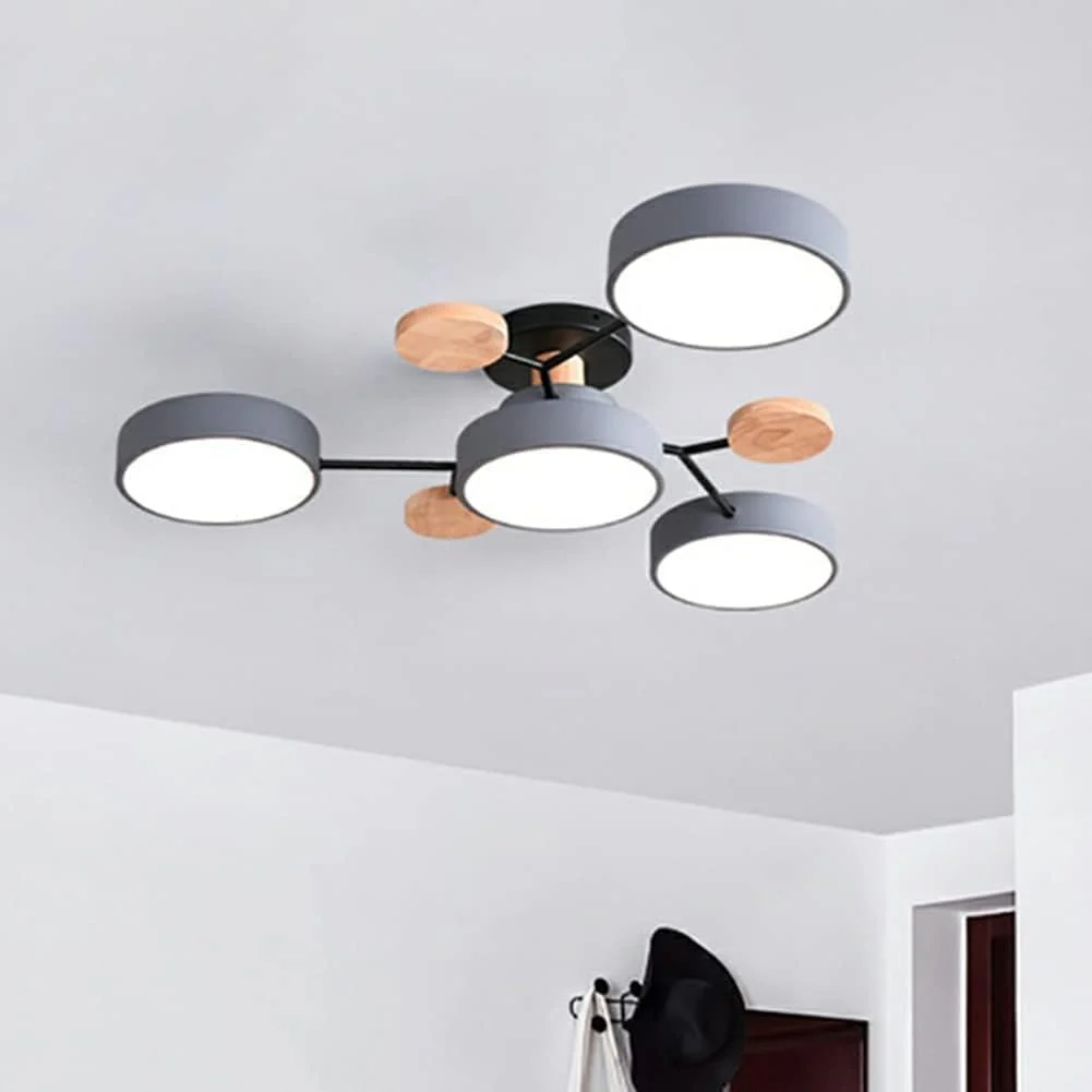Creative Iron LED Semi-Flush Ceiling Light - Image 15