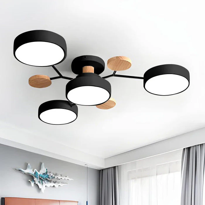 Creative Iron LED Semi-Flush Ceiling Light - Image 33