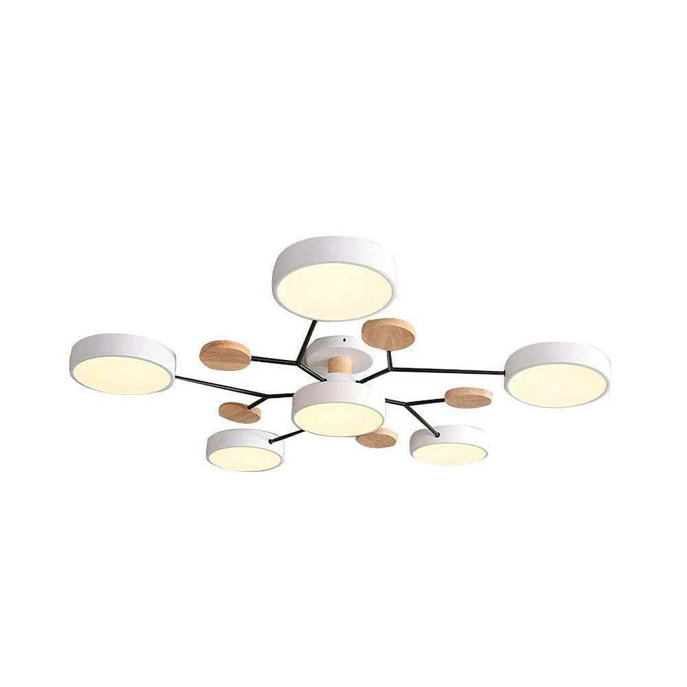 Creative Iron LED Semi-Flush Ceiling Light - Image 48