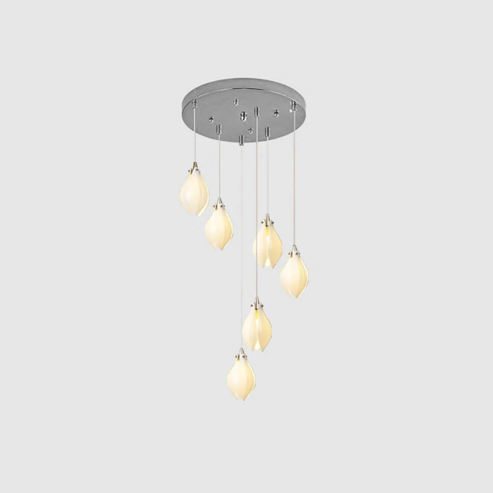 Creative Multi-heads Stylised Bloom Buds Pendant Lamp - Image 12