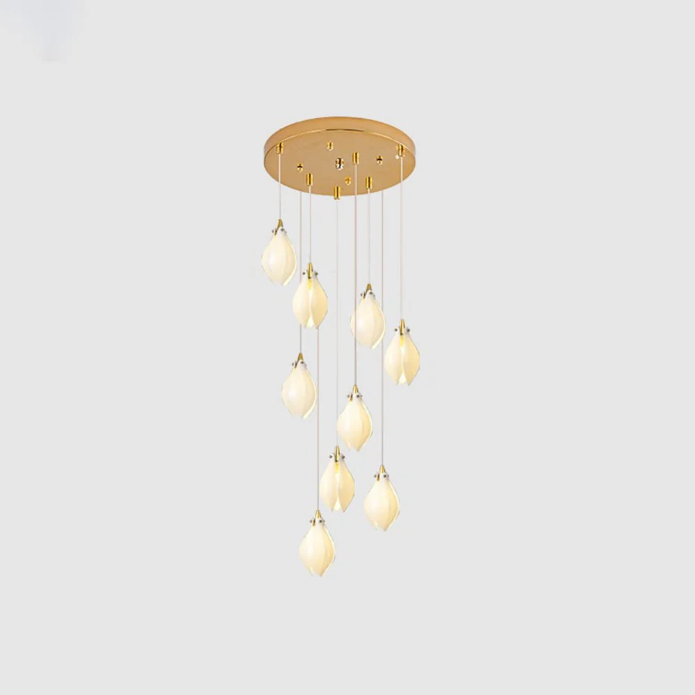 Creative Multi-heads Stylised Bloom Buds Pendant Lamp - Image 13