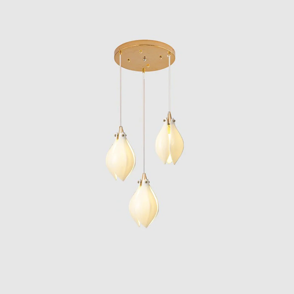 Creative Multi-heads Stylised Bloom Buds Pendant Lamp - Image 9