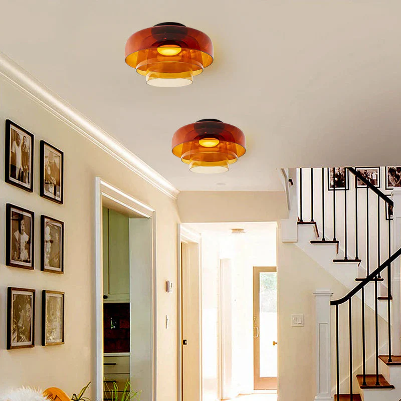 Creative Multi-Layer Glass Living Room Ceiling Light - Image 12