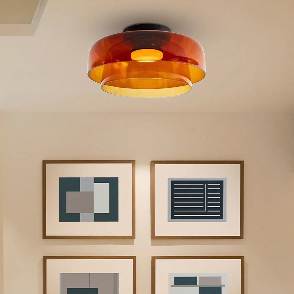 Creative Multi-Layer Glass Living Room Ceiling Light - Image 20