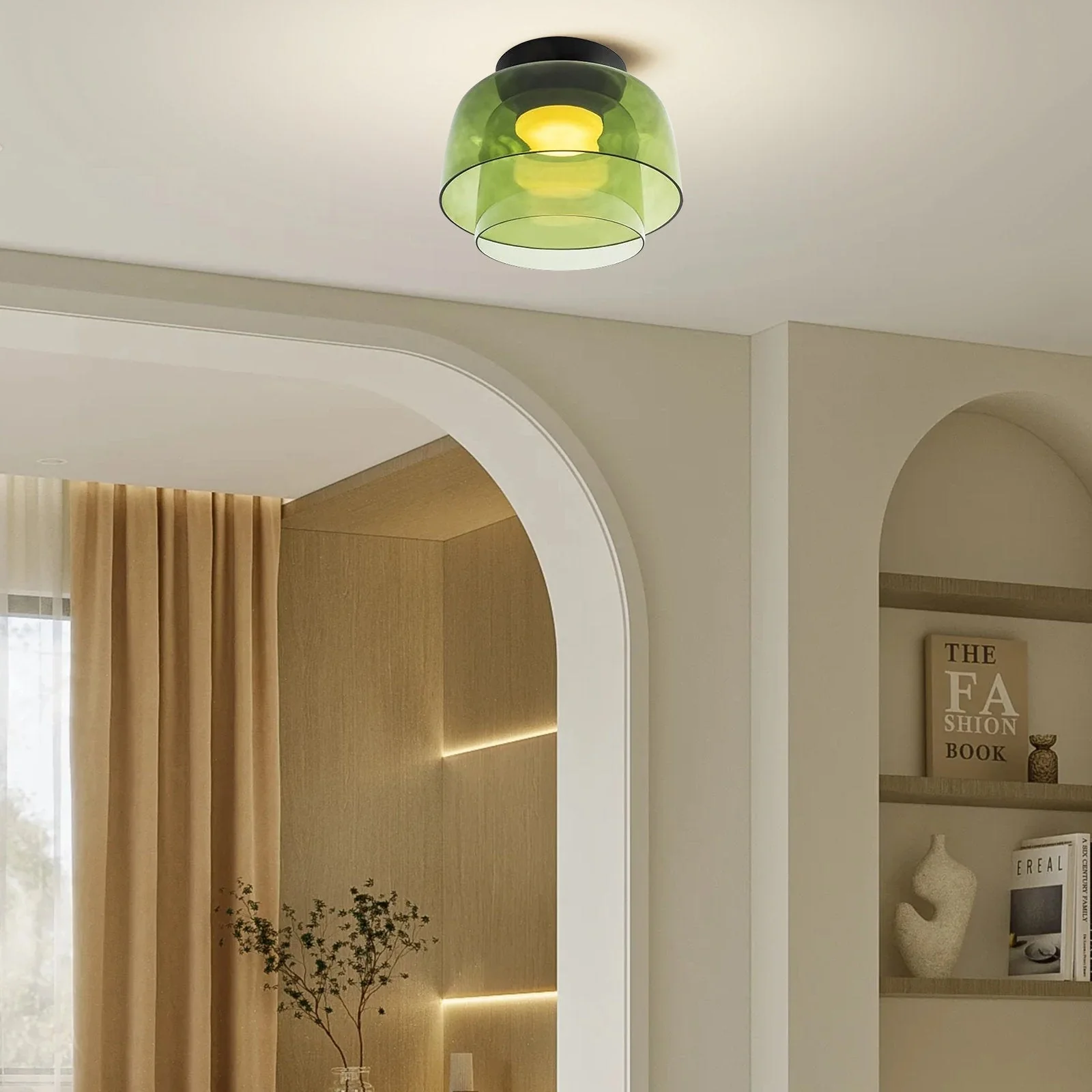 Creative Multi-Layer Glass Living Room Ceiling Light - Image 28