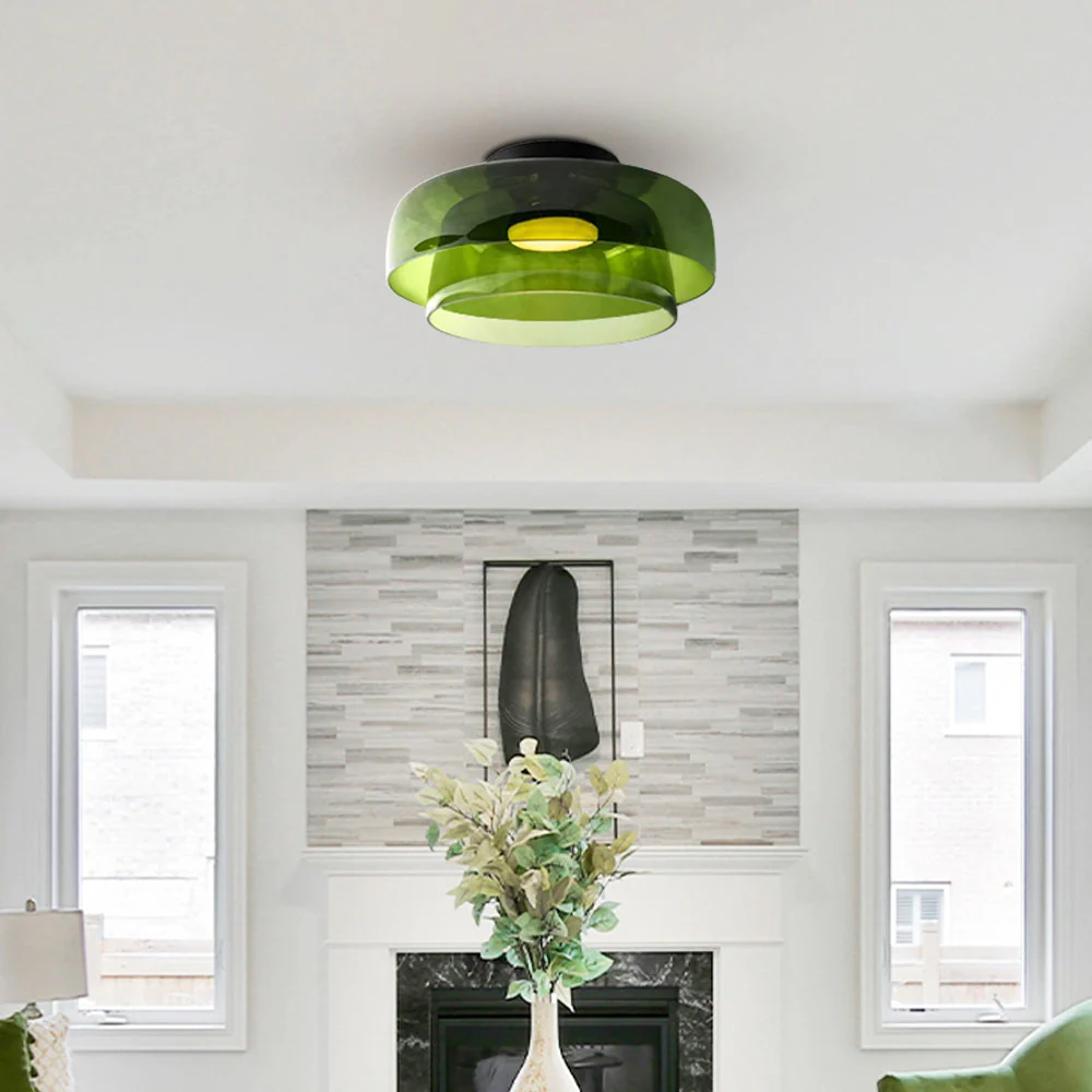 Creative Multi-Layer Glass Living Room Ceiling Light - Image 37