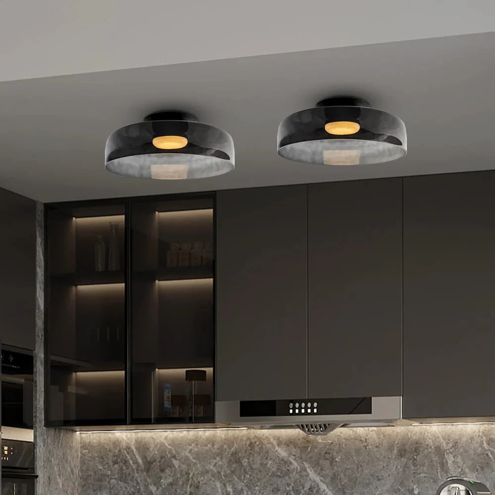 Creative Multi-Layer Glass Living Room Ceiling Light - Image 49