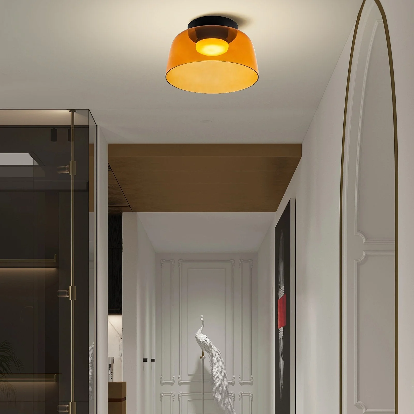 Creative Multi-Layer Glass Living Room Ceiling Light - Image 5